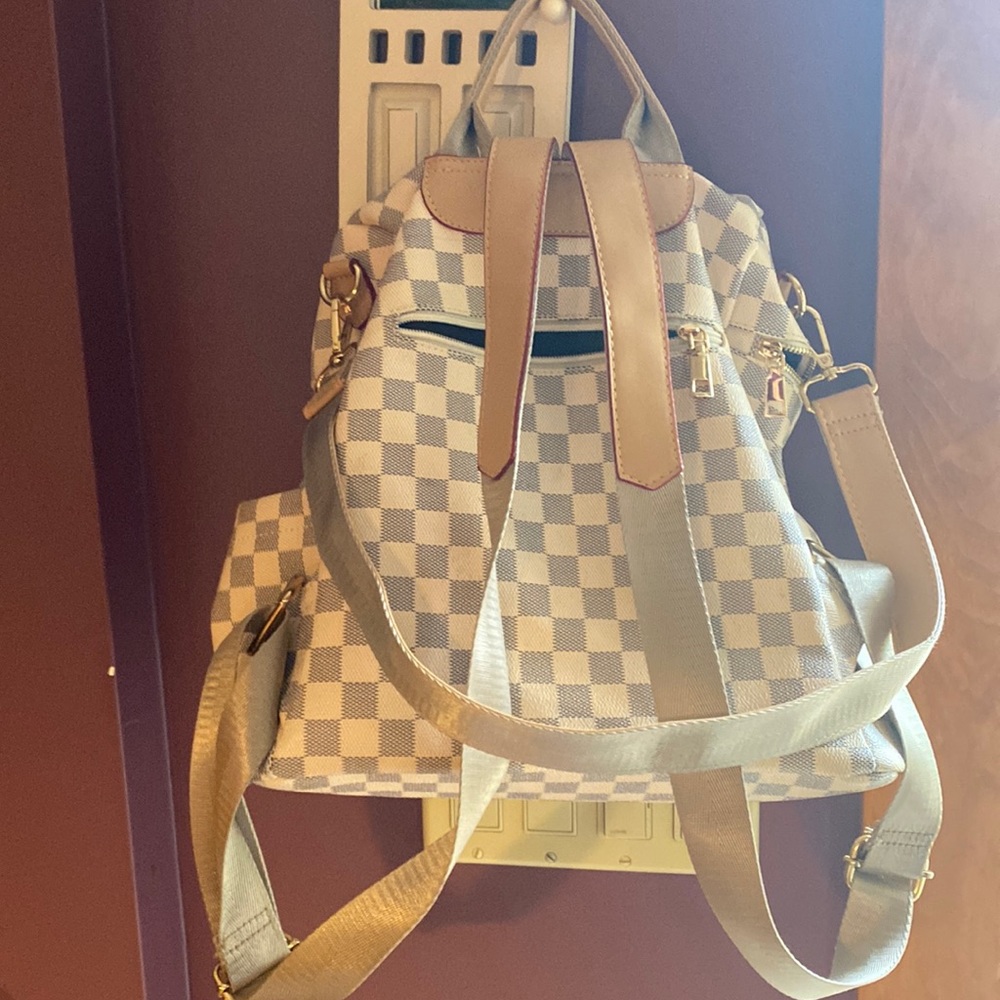Checkered Backpack Damier Azur